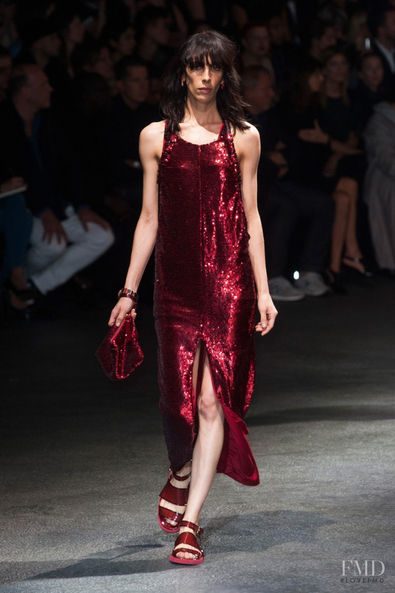 Jamie Bochert featured in  the Givenchy fashion show for Spring/Summer 2014
