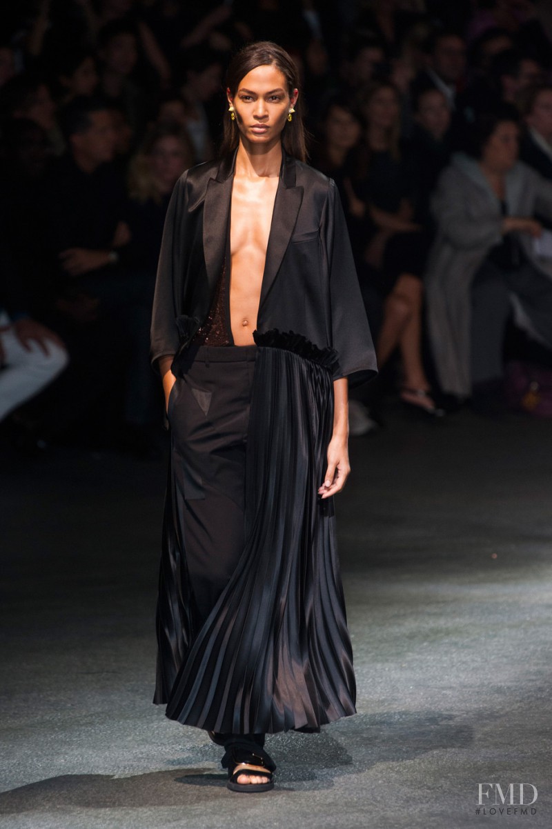 Joan Smalls featured in  the Givenchy fashion show for Spring/Summer 2014