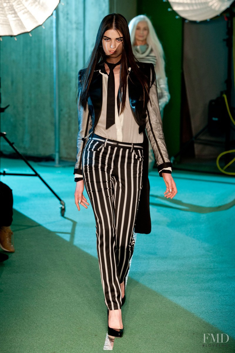 Lily McMenamy featured in  the Jean-Paul Gaultier fashion show for Autumn/Winter 2014