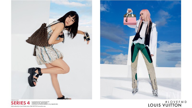 Fernanda Hin Lin Ly featured in  the Louis Vuitton advertisement for Spring/Summer 2016