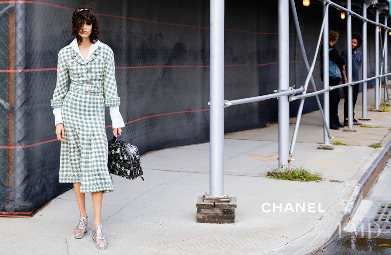 Lineisy Montero featured in  the Chanel advertisement for Spring/Summer 2016