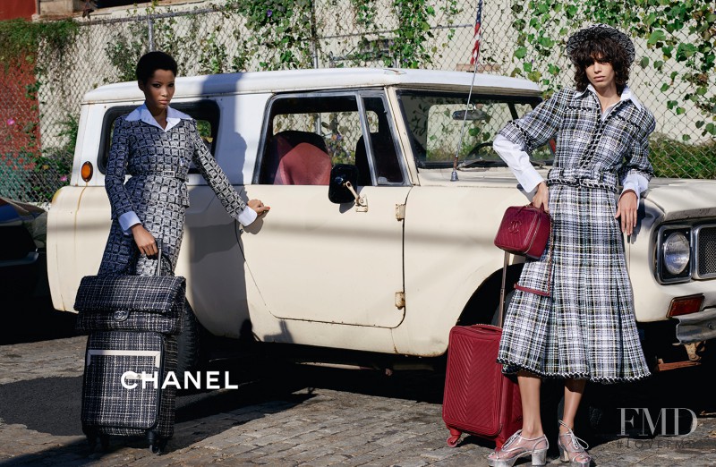 Lineisy Montero featured in  the Chanel advertisement for Spring/Summer 2016