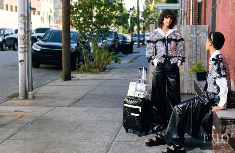 Lineisy Montero featured in  the Chanel advertisement for Spring/Summer 2016