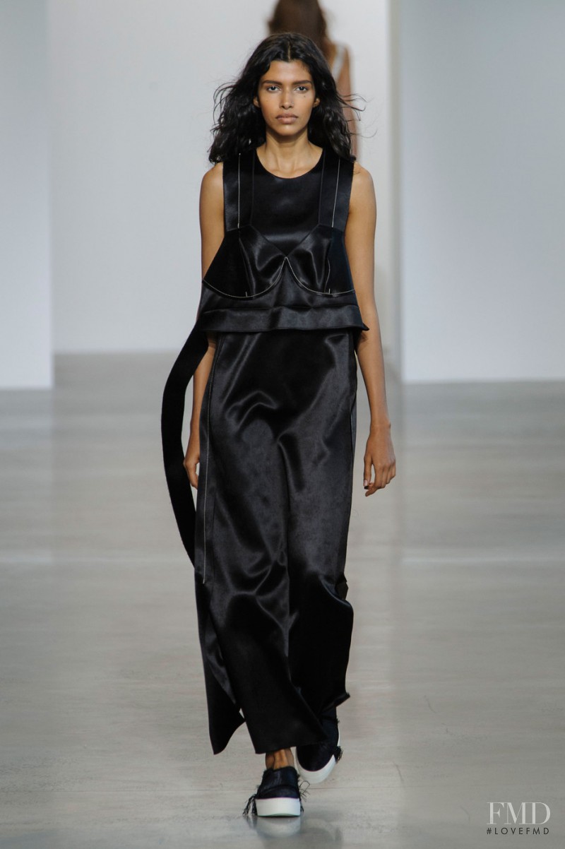 Pooja Mor featured in  the Calvin Klein 205W39NYC fashion show for Spring/Summer 2016