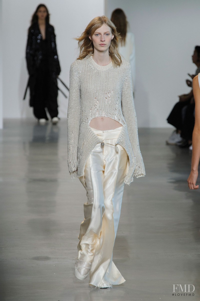 Julia Nobis featured in  the Calvin Klein 205W39NYC fashion show for Spring/Summer 2016
