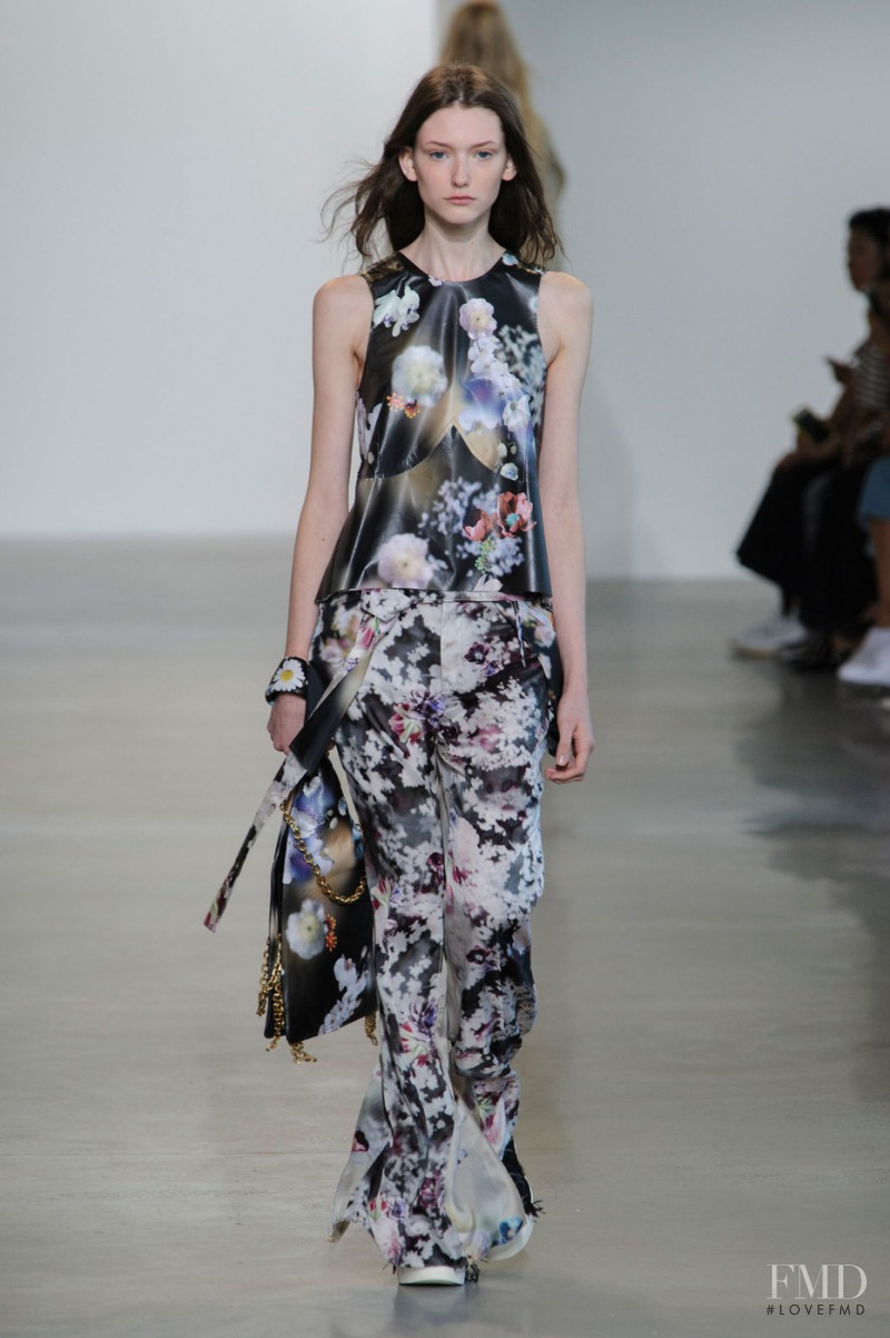 Allyson Chalmers featured in  the Calvin Klein 205W39NYC fashion show for Spring/Summer 2016