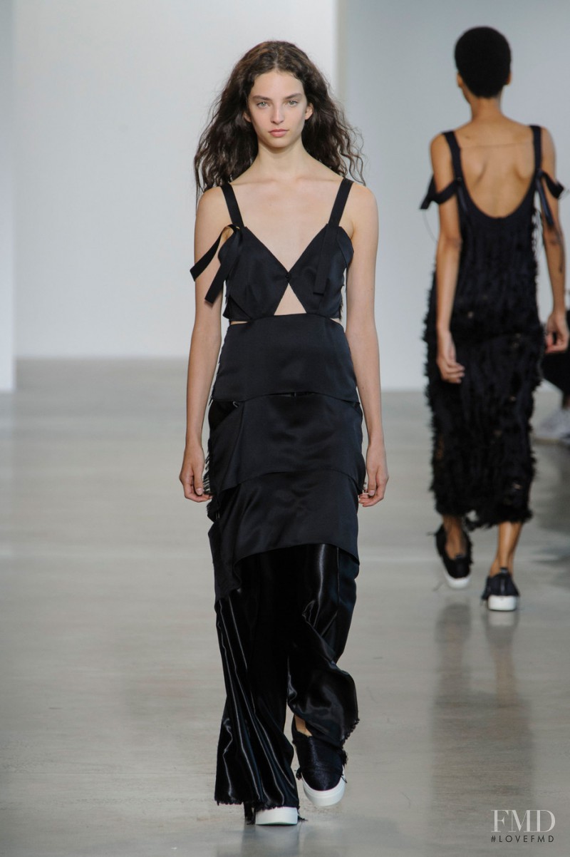 Sophie Jones featured in  the Calvin Klein 205W39NYC fashion show for Spring/Summer 2016
