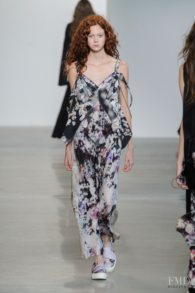 Natalie Westling featured in  the Calvin Klein 205W39NYC fashion show for Spring/Summer 2016