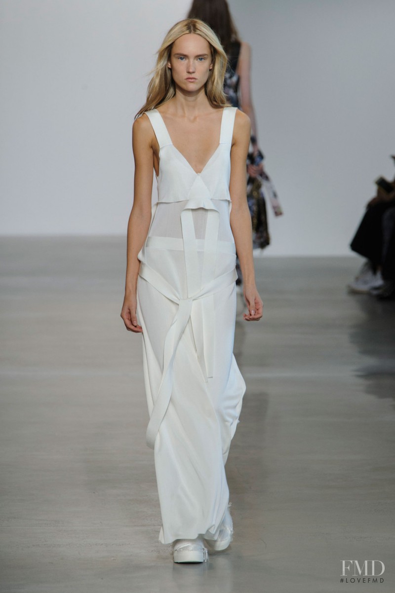 Harleth Kuusik featured in  the Calvin Klein 205W39NYC fashion show for Spring/Summer 2016