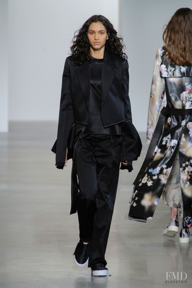 Hanne Linhares featured in  the Calvin Klein 205W39NYC fashion show for Spring/Summer 2016