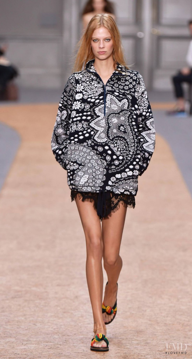 Lexi Boling featured in  the Chloe fashion show for Spring/Summer 2016
