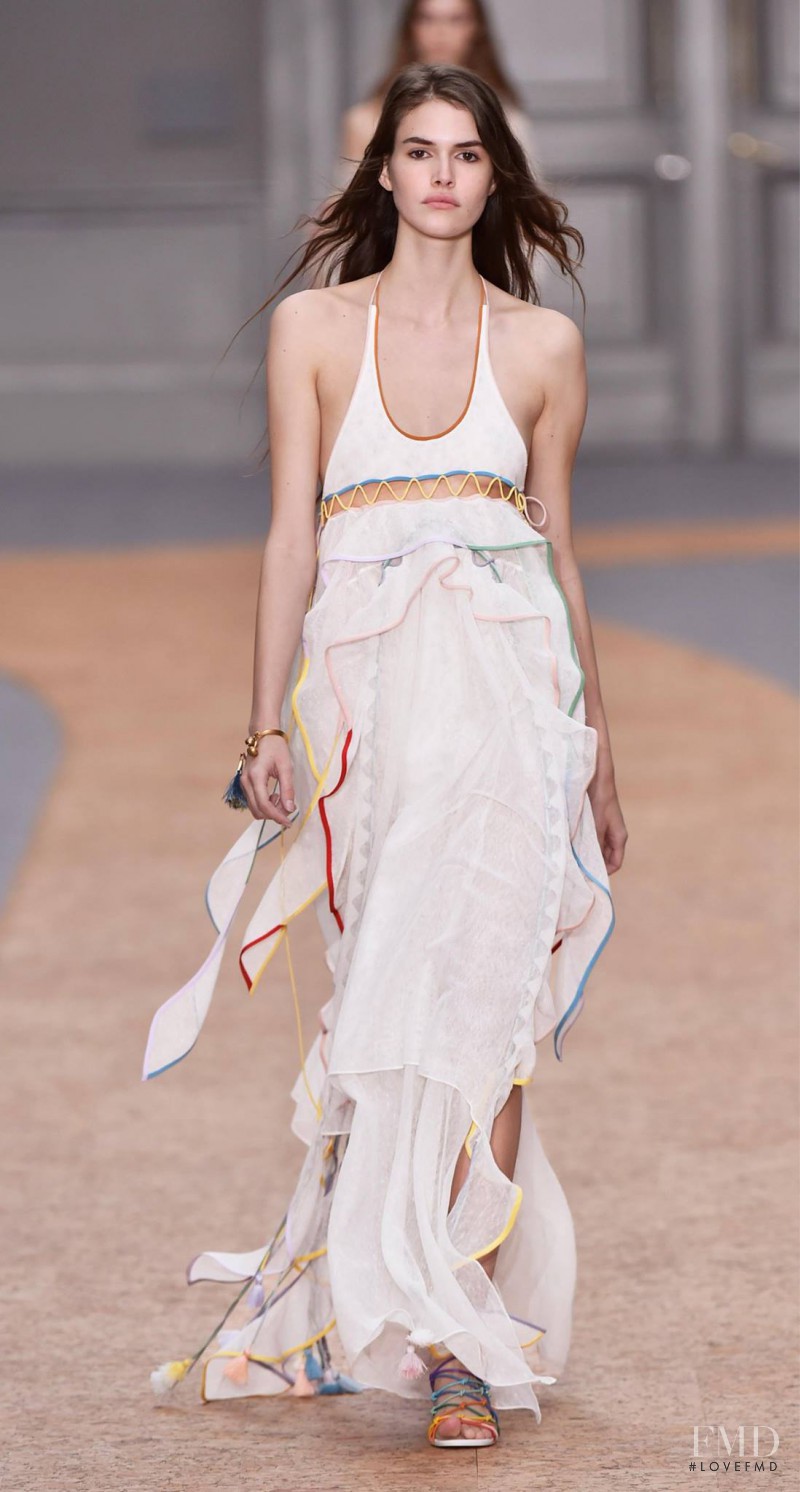 Vanessa Moody featured in  the Chloe fashion show for Spring/Summer 2016