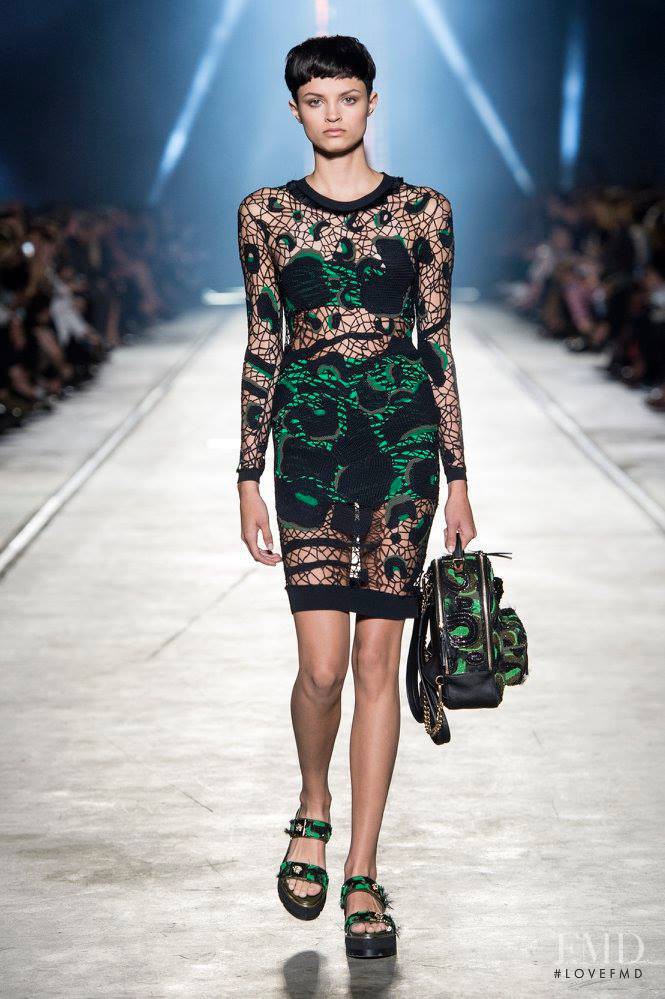 Isabella Emmack featured in  the Versace fashion show for Spring/Summer 2016