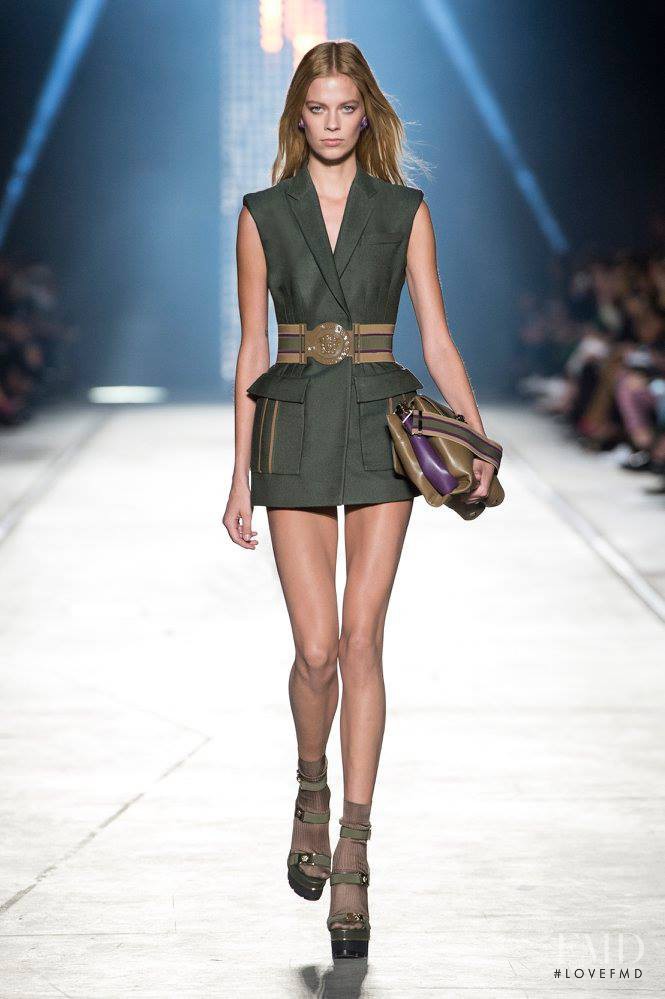 Lexi Boling featured in  the Versace fashion show for Spring/Summer 2016