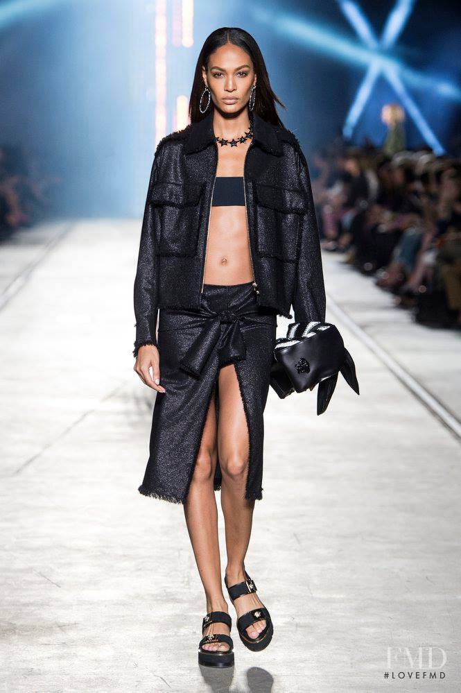 Joan Smalls featured in  the Versace fashion show for Spring/Summer 2016