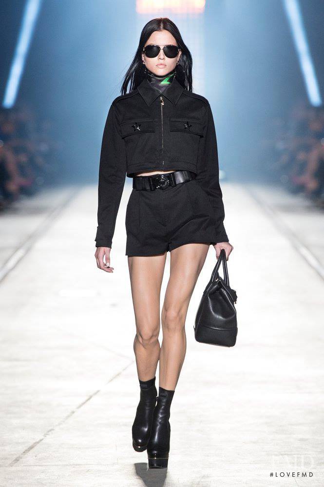 Isis Bataglia featured in  the Versace fashion show for Spring/Summer 2016