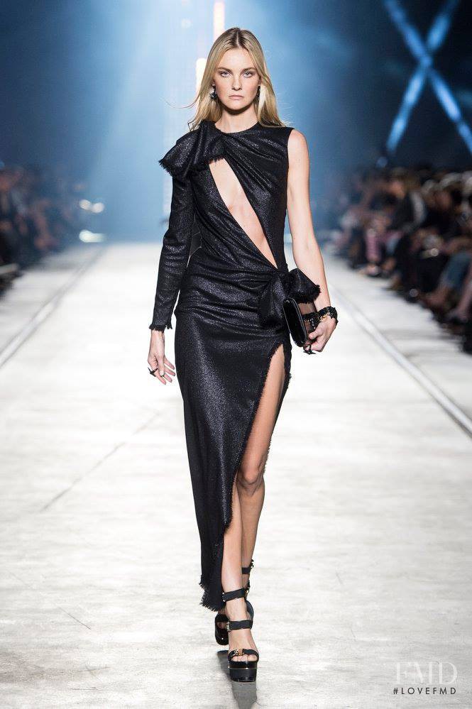 Caroline Trentini featured in  the Versace fashion show for Spring/Summer 2016