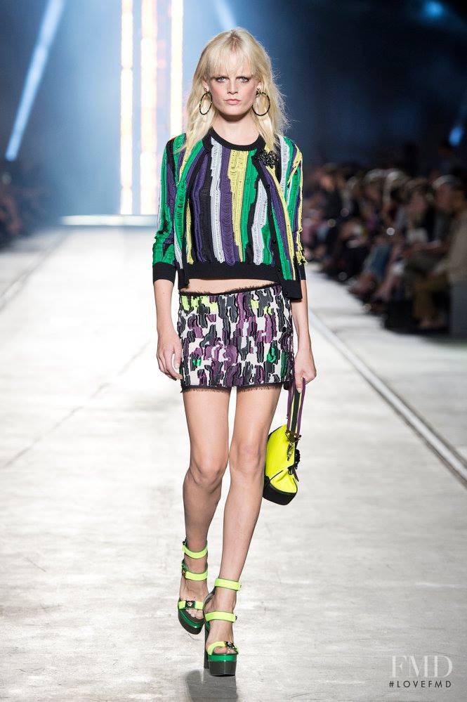 Hanne Gaby Odiele featured in  the Versace fashion show for Spring/Summer 2016