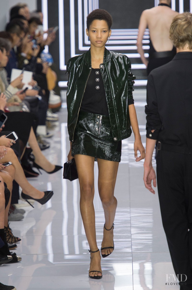 Lineisy Montero featured in  the Versus fashion show for Spring/Summer 2016