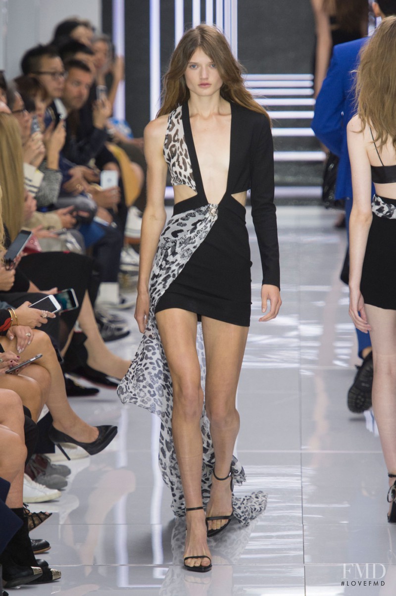 Olivia Jansing featured in  the Versus fashion show for Spring/Summer 2016