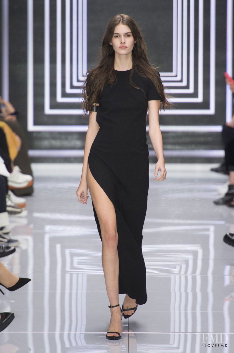 Vanessa Moody featured in  the Versus fashion show for Spring/Summer 2016