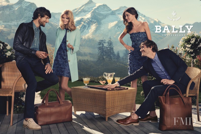 Julia Stegner featured in  the Bally advertisement for Spring/Summer 2012