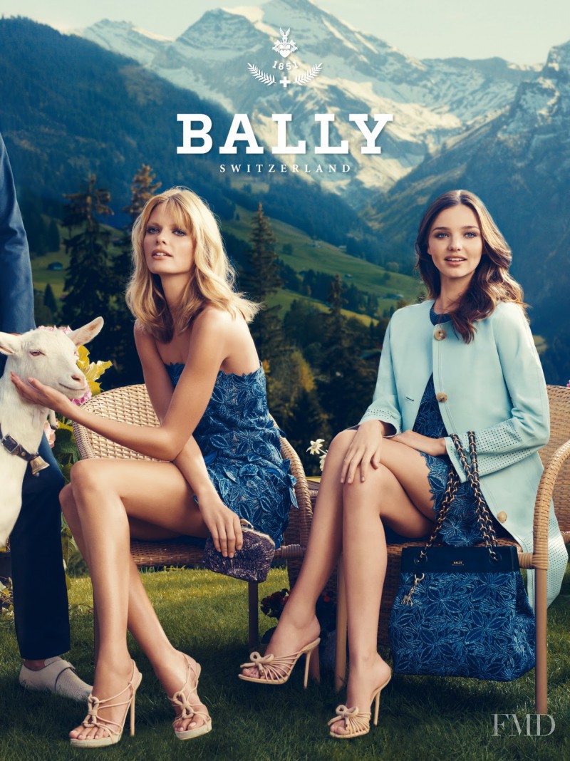 Julia Stegner featured in  the Bally advertisement for Spring/Summer 2012