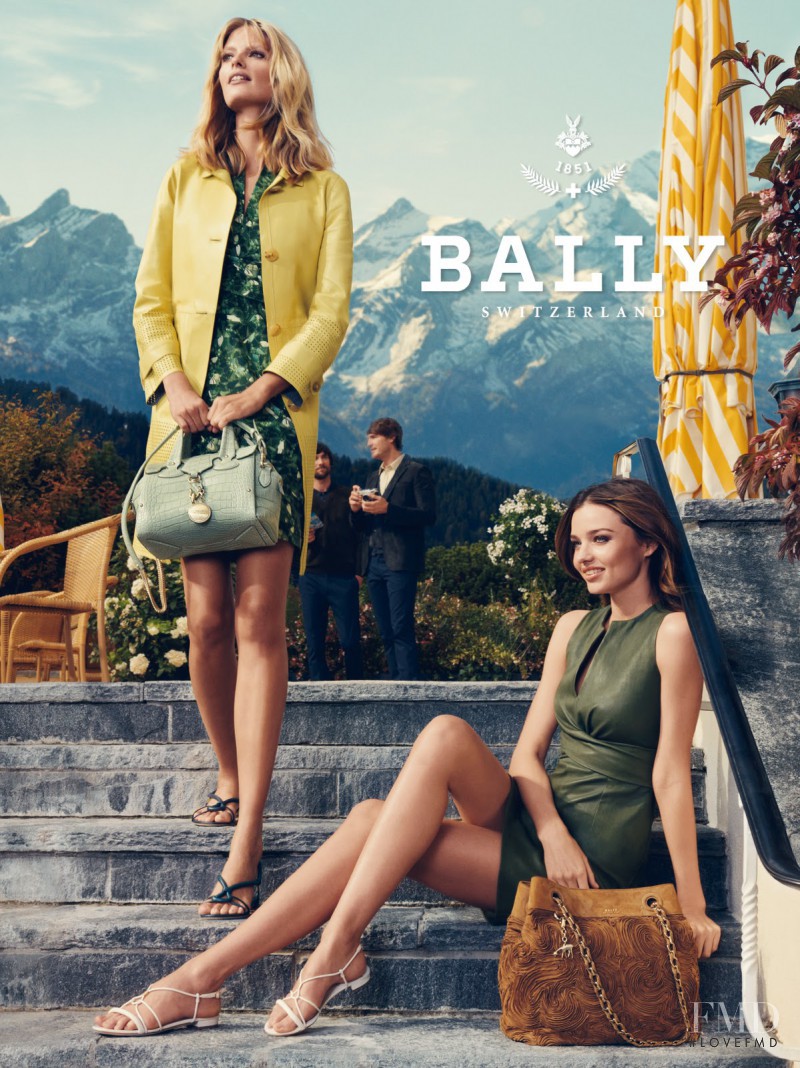 Julia Stegner featured in  the Bally advertisement for Spring/Summer 2012