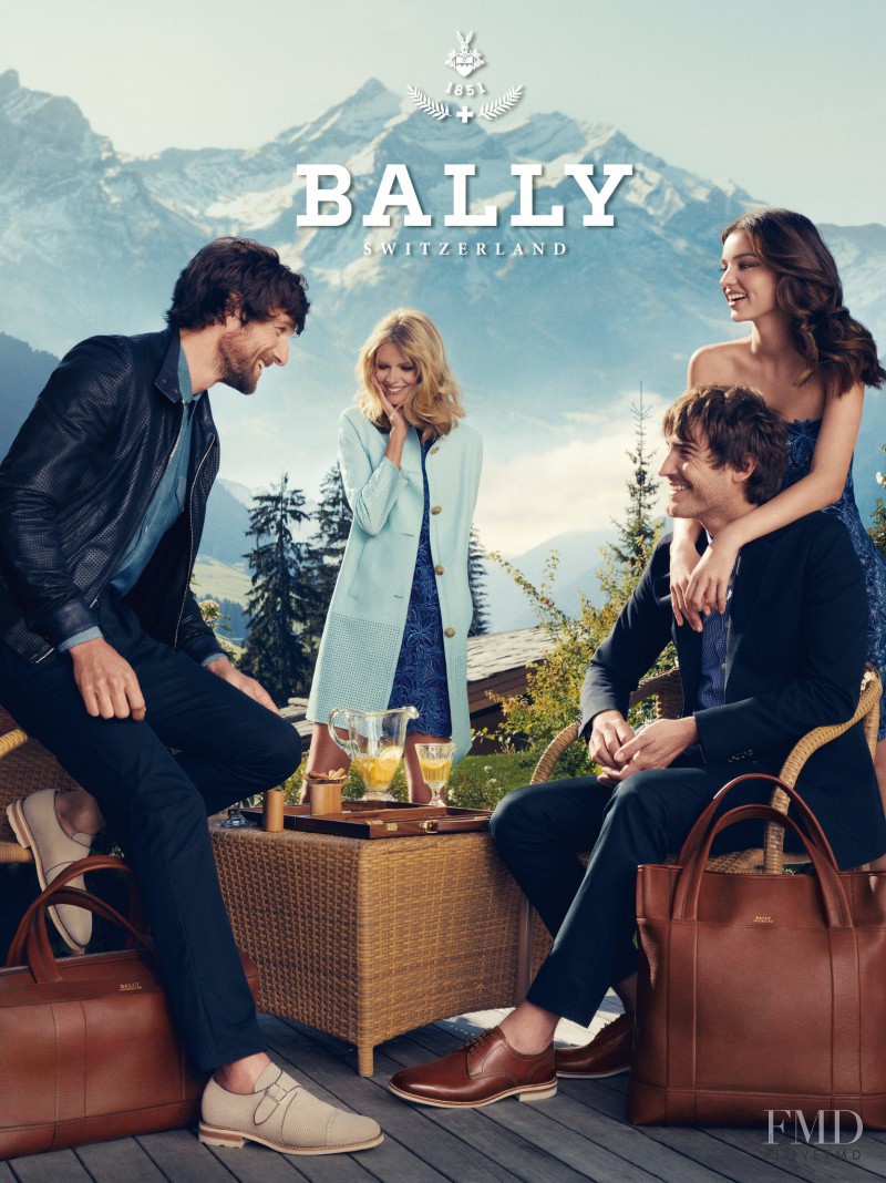 Julia Stegner featured in  the Bally advertisement for Spring/Summer 2012