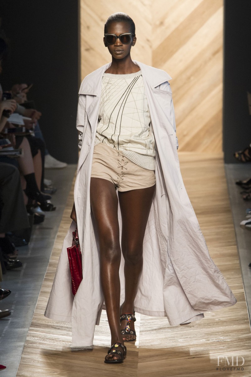 Aamito Stacie Lagum featured in  the Bottega Veneta fashion show for Spring/Summer 2016