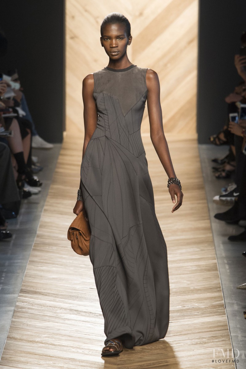 Aamito Stacie Lagum featured in  the Bottega Veneta fashion show for Spring/Summer 2016