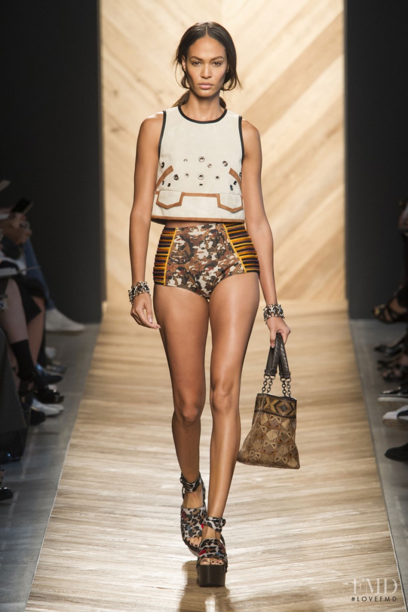 Joan Smalls featured in  the Bottega Veneta fashion show for Spring/Summer 2016