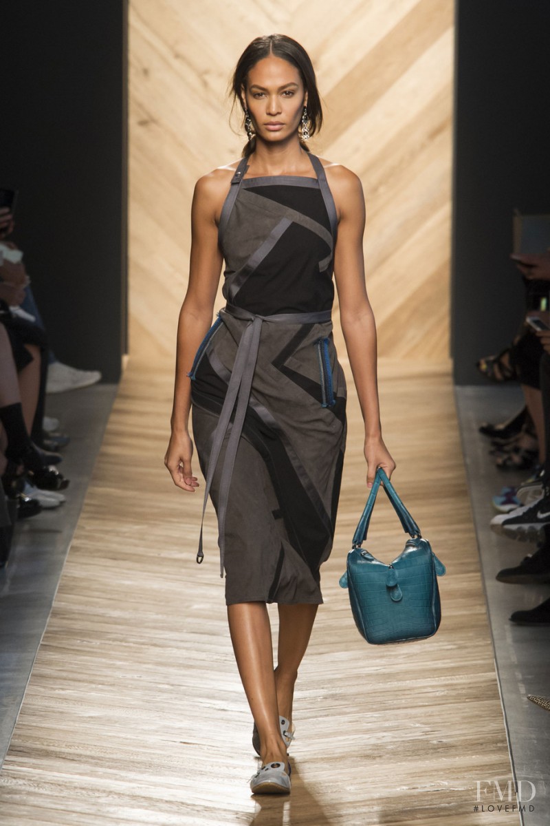 Joan Smalls featured in  the Bottega Veneta fashion show for Spring/Summer 2016