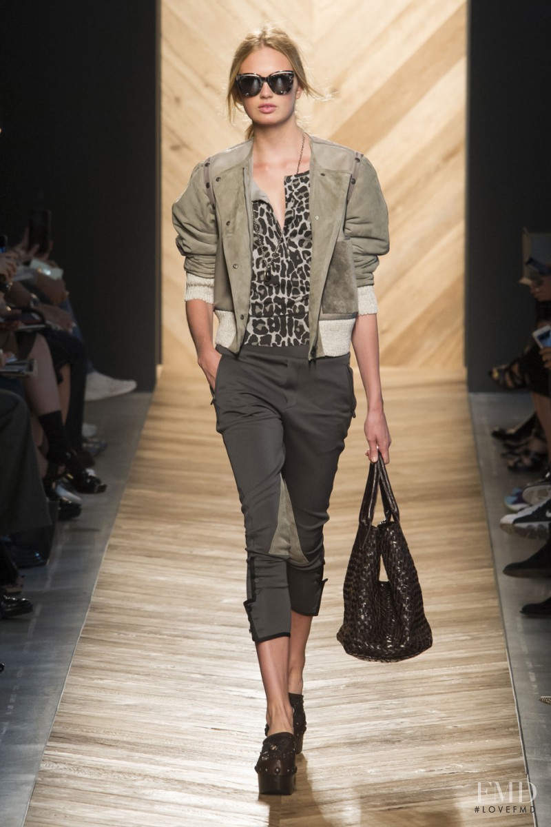 Romee Strijd featured in  the Bottega Veneta fashion show for Spring/Summer 2016