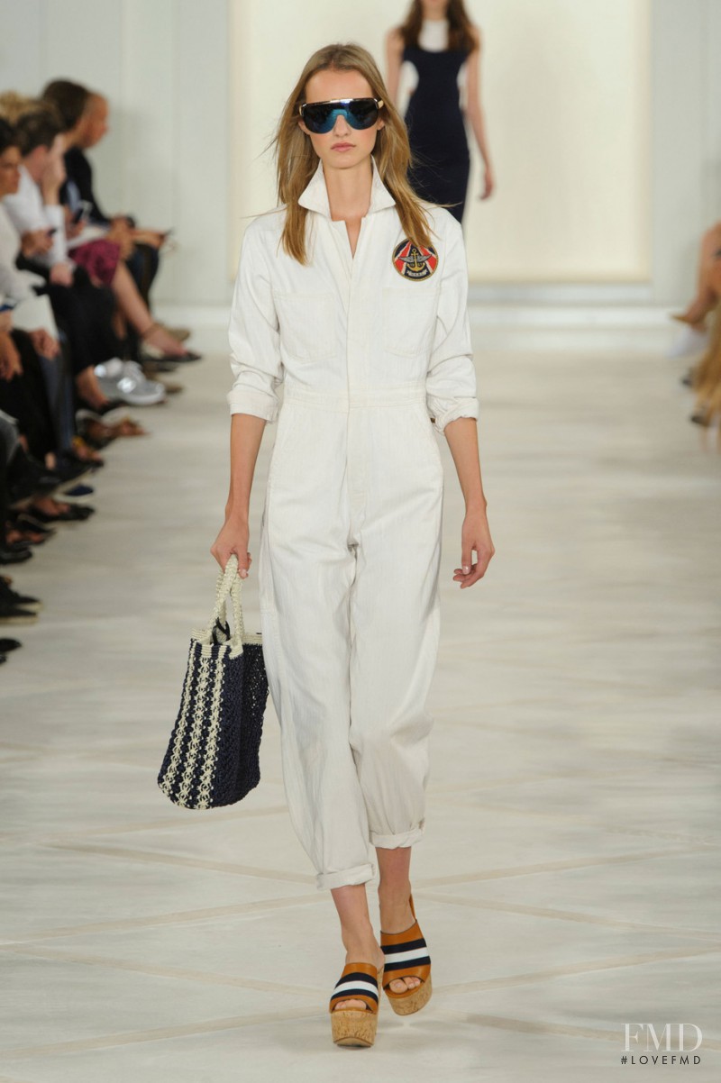 Maartje Verhoef featured in  the Ralph Lauren Collection fashion show for Spring/Summer 2016