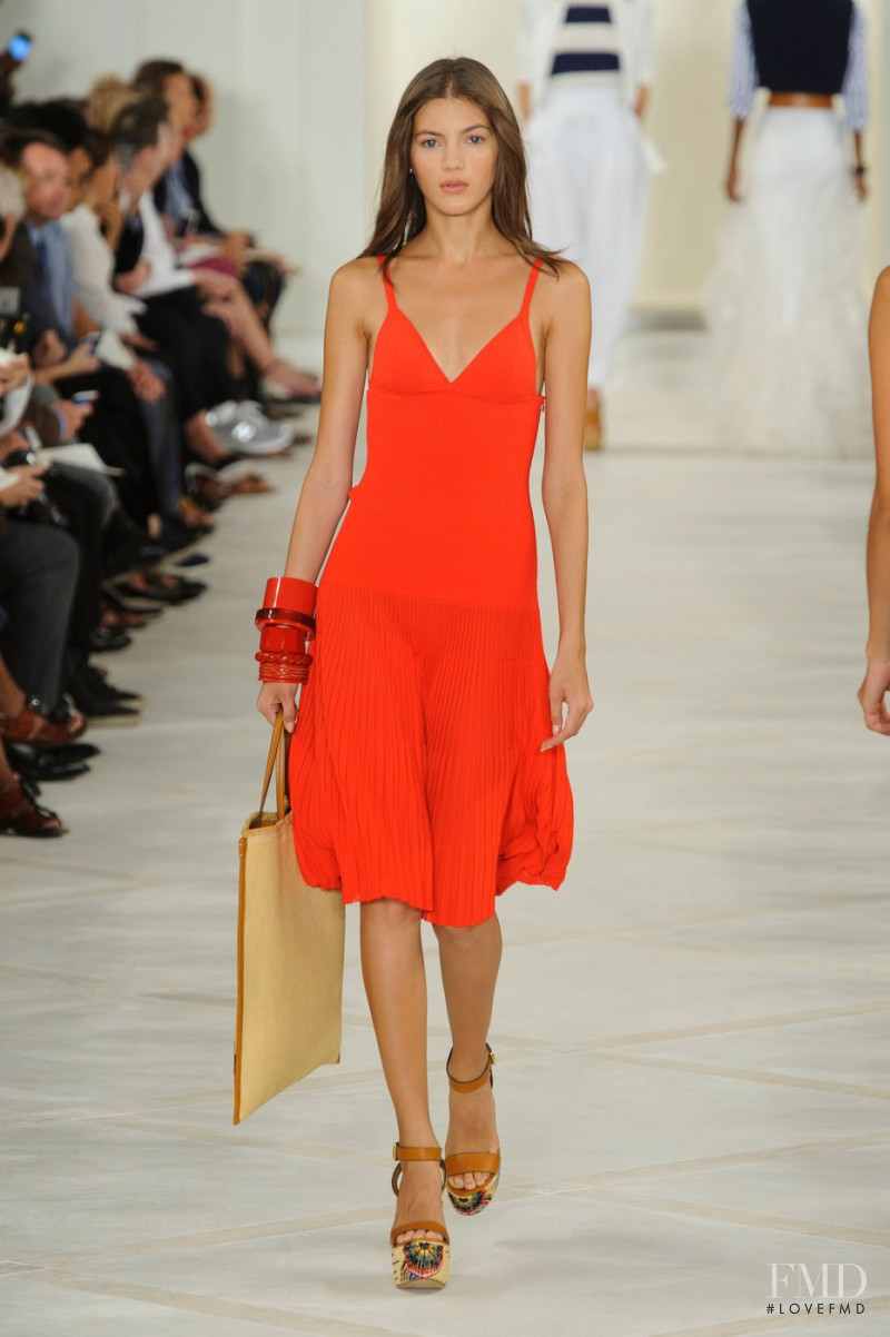 Valery Kaufman featured in  the Ralph Lauren Collection fashion show for Spring/Summer 2016