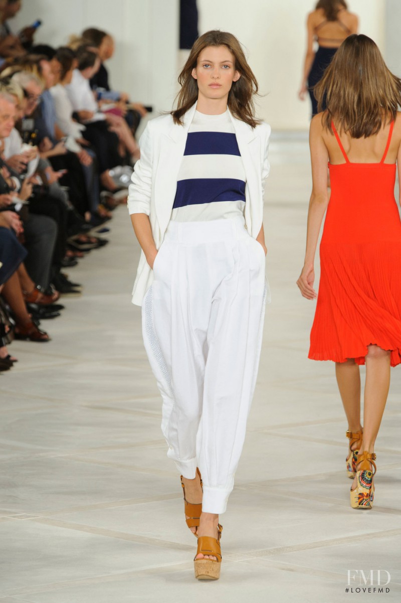 Louise Lefebure featured in  the Ralph Lauren Collection fashion show for Spring/Summer 2016