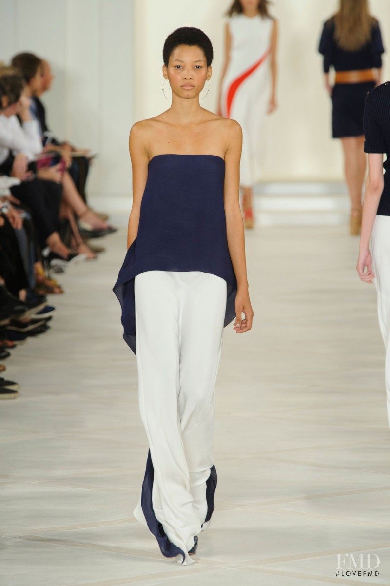 Lineisy Montero featured in  the Ralph Lauren Collection fashion show for Spring/Summer 2016