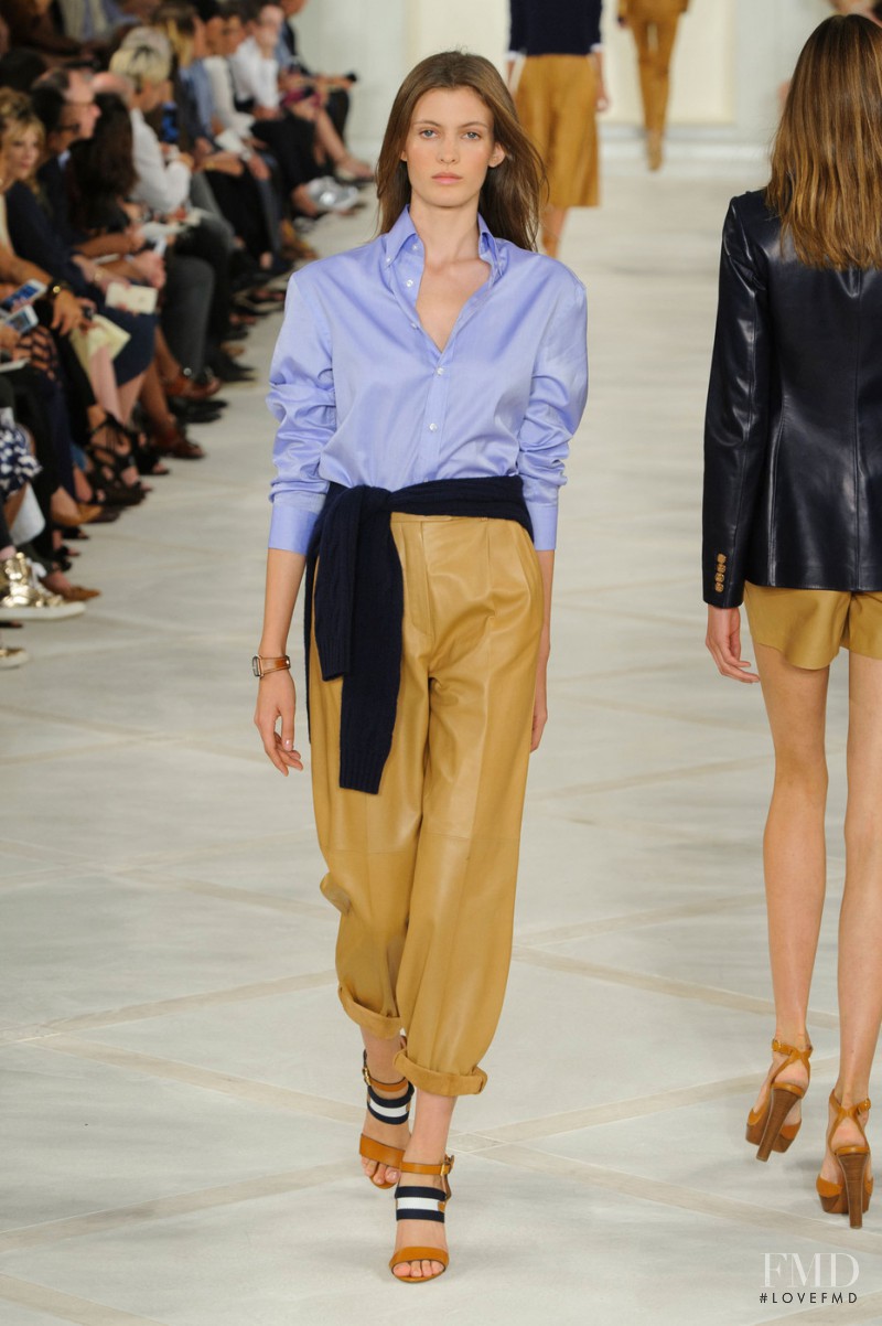 Louise Lefebure featured in  the Ralph Lauren Collection fashion show for Spring/Summer 2016
