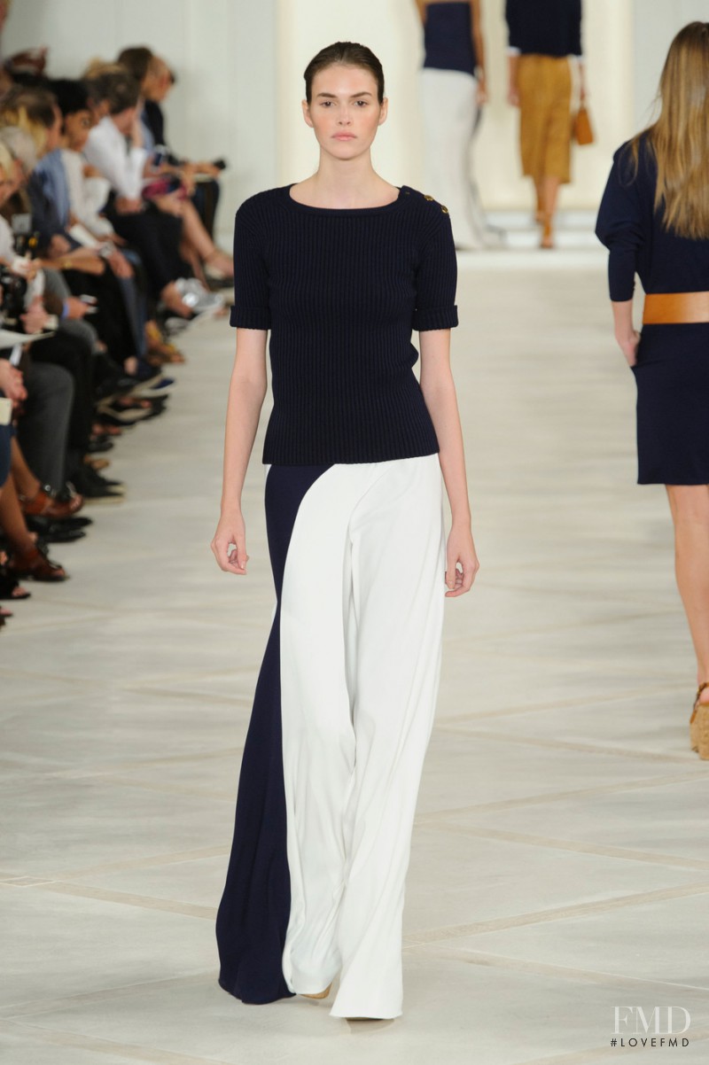 Vanessa Moody featured in  the Ralph Lauren Collection fashion show for Spring/Summer 2016