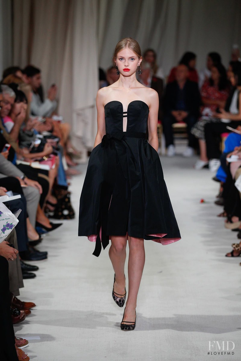 Avery Blanchard featured in  the Oscar de la Renta fashion show for Spring/Summer 2016