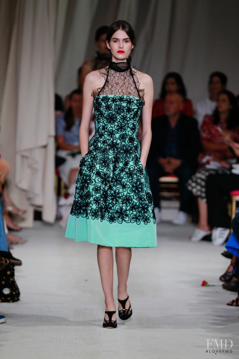 Vanessa Moody featured in  the Oscar de la Renta fashion show for Spring/Summer 2016