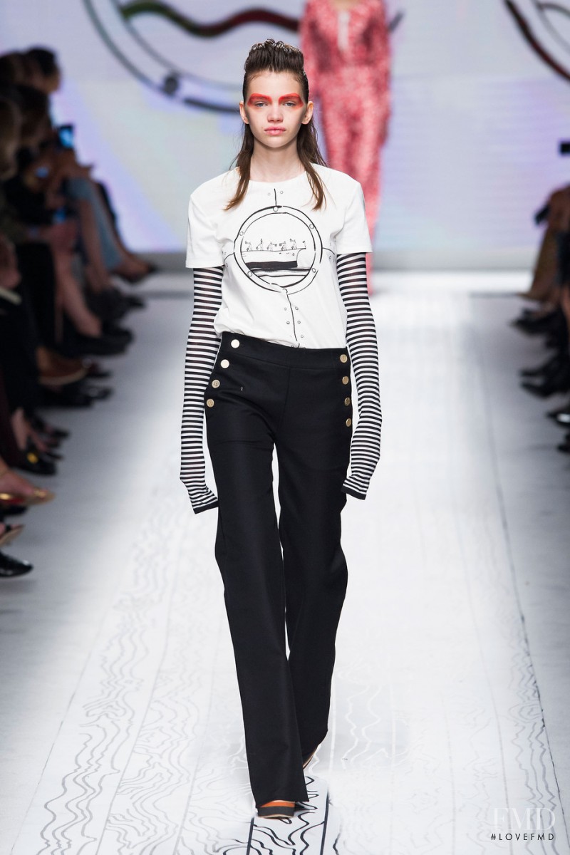 Stella Lucia featured in  the Max Mara fashion show for Spring/Summer 2016