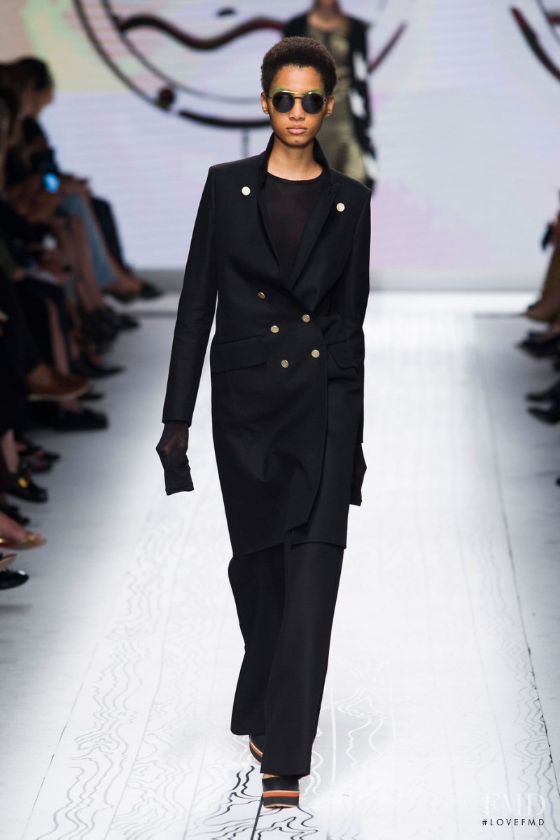 Lineisy Montero featured in  the Max Mara fashion show for Spring/Summer 2016
