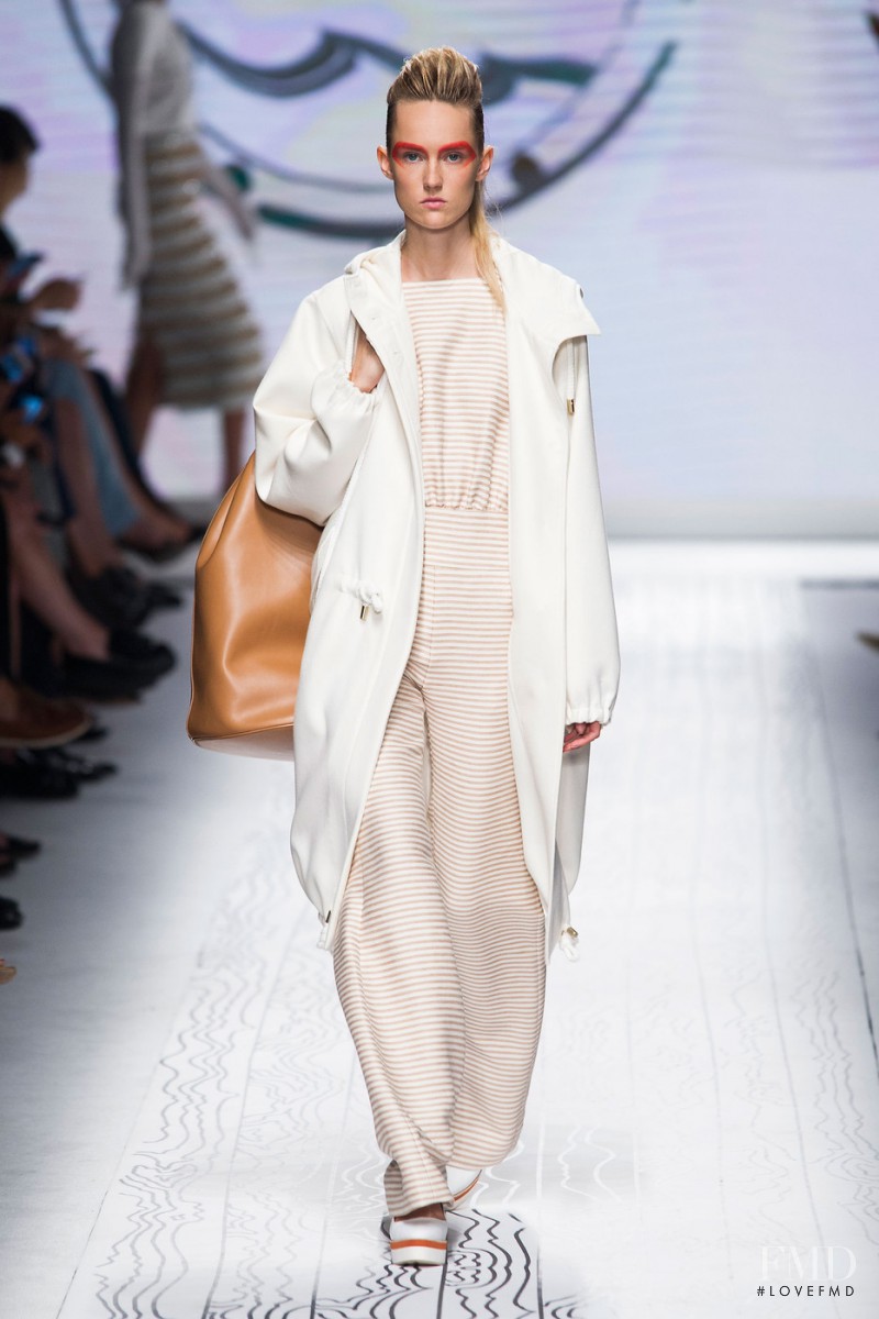 Harleth Kuusik featured in  the Max Mara fashion show for Spring/Summer 2016