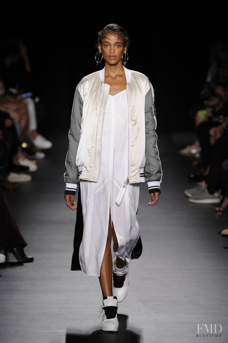 Aya Jones featured in  the rag & bone fashion show for Spring/Summer 2016