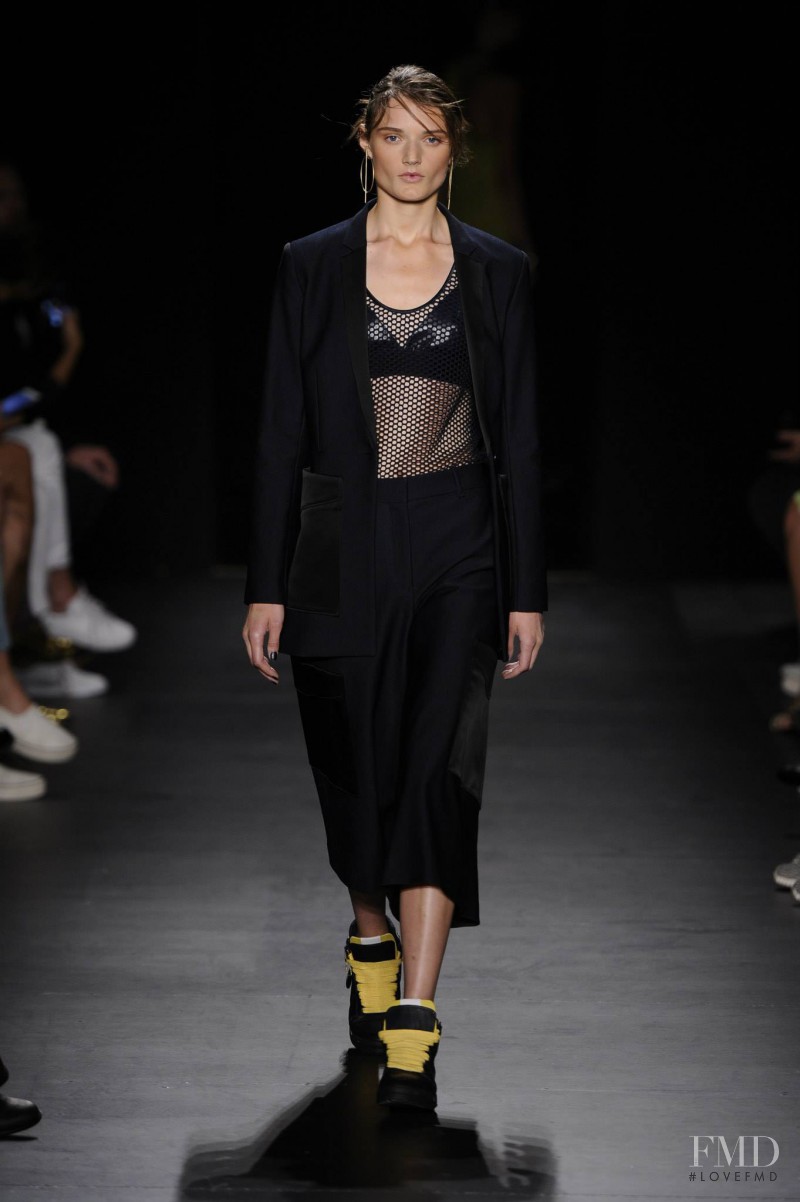 Olivia Jansing featured in  the rag & bone fashion show for Spring/Summer 2016