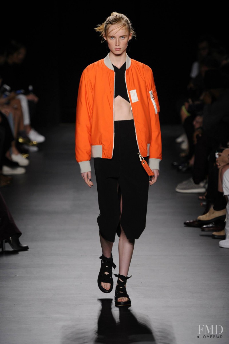 Rianne Van Rompaey featured in  the rag & bone fashion show for Spring/Summer 2016