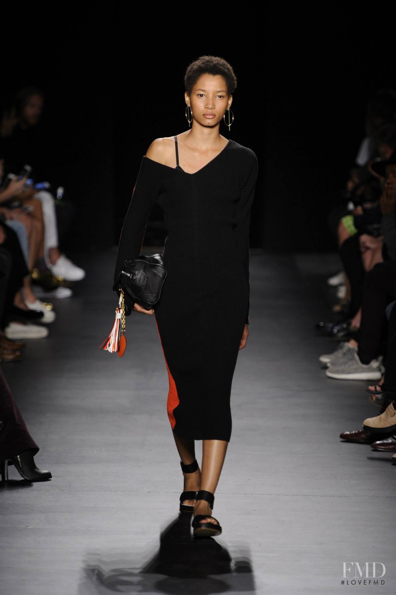 Lineisy Montero featured in  the rag & bone fashion show for Spring/Summer 2016