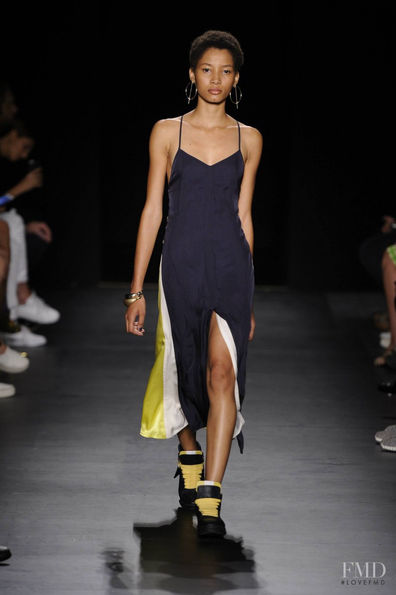 Lineisy Montero featured in  the rag & bone fashion show for Spring/Summer 2016